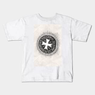 Knights Templar Seal Of Honor Valor Strength And Courage Kids T-Shirt